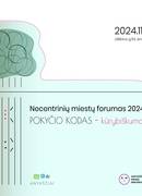 Necentrinių miestų forumas 2024: pokyčio kodas – kūrybiškumas