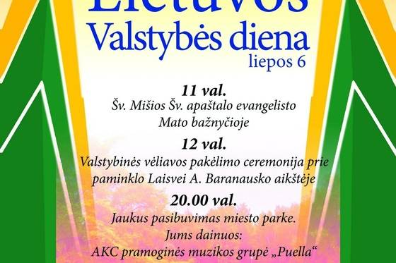 Liepos 6-oji – Valstybės (Lietuvos Karaliaus Mindaugo Karūnavimo) Ir ...