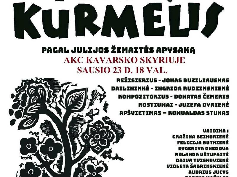 PETRAS KURMELIS pagal Julijos Žemaitės apysaką 