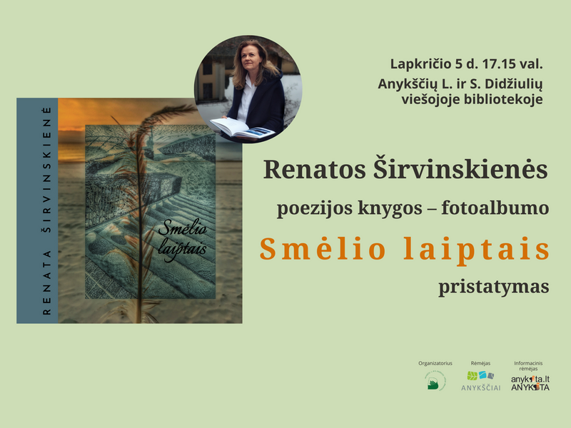 R. Širvinskienės knygos „Smėlio laiptais“ pristatymas